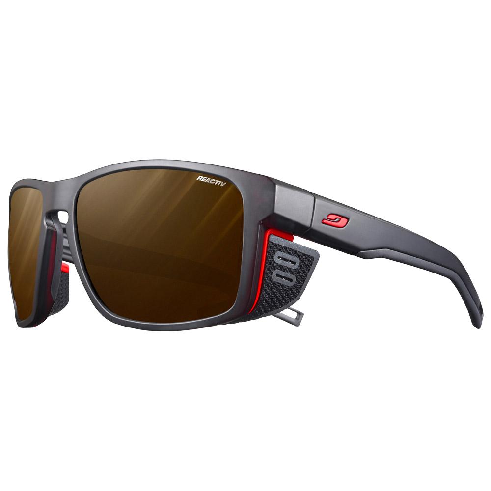 Julbo - Shield M Mat Noir Orange Reactiv High Mountain 2-4 - Sunglasses
