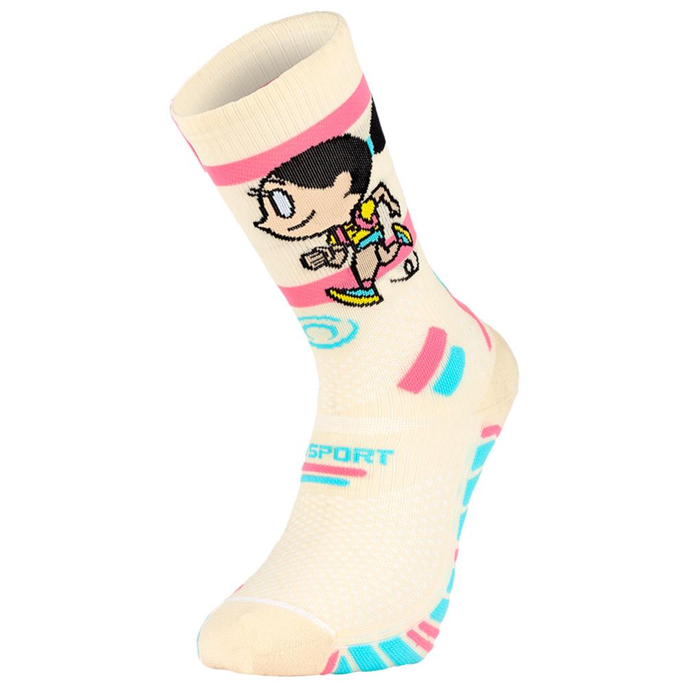 Bv Sport - Trail Socks Ultra High Collector Des Bosses Et Des Bulles RunTonic Beige - 42-44 - Socks