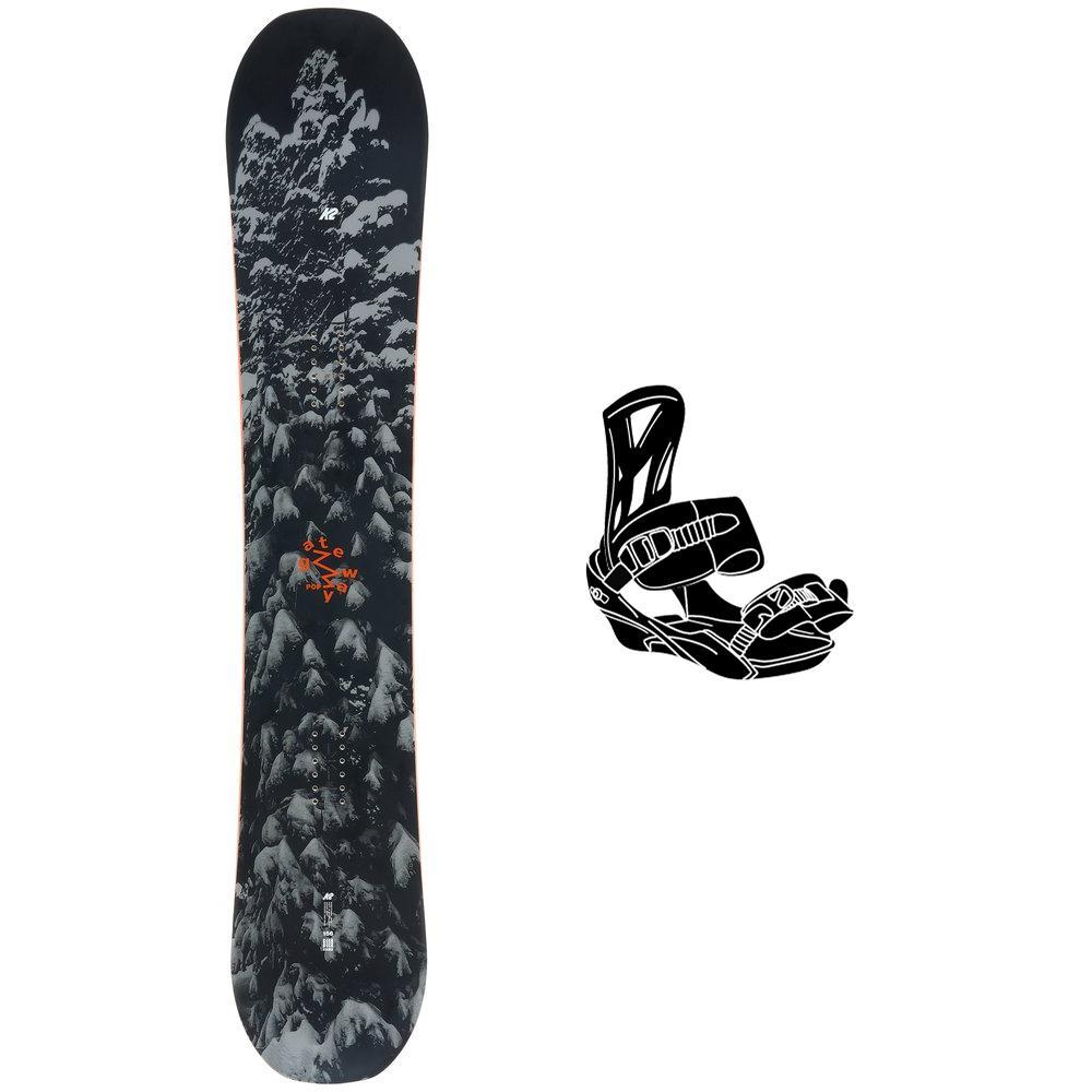 K2 - Snowboard set Gateway Pop + bindings - Snowboard