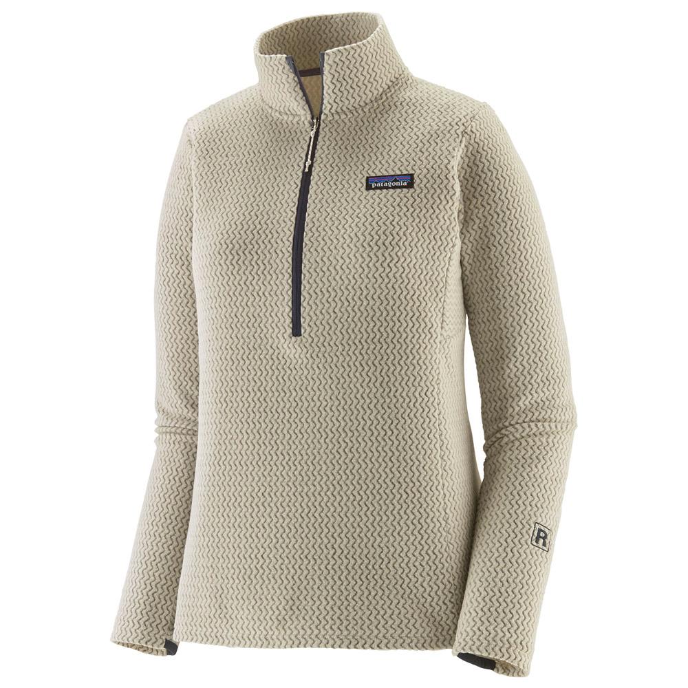 Patagonia - W's R1 Air Zip Neck Wool White - M - Fleece - Größe M - Weiß - Damen - Glisshop.de