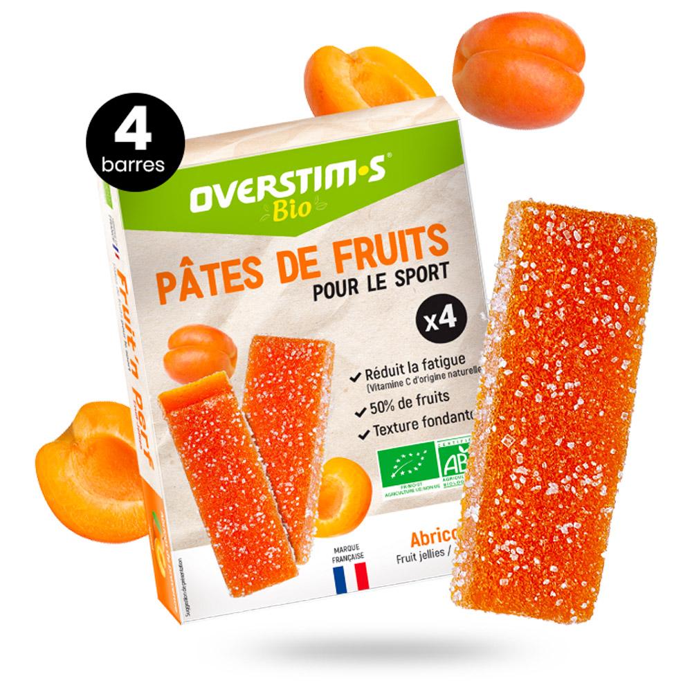 Overstims - Pates De Fruits Bio (4 x 25 g.) Abricot - Energy bar