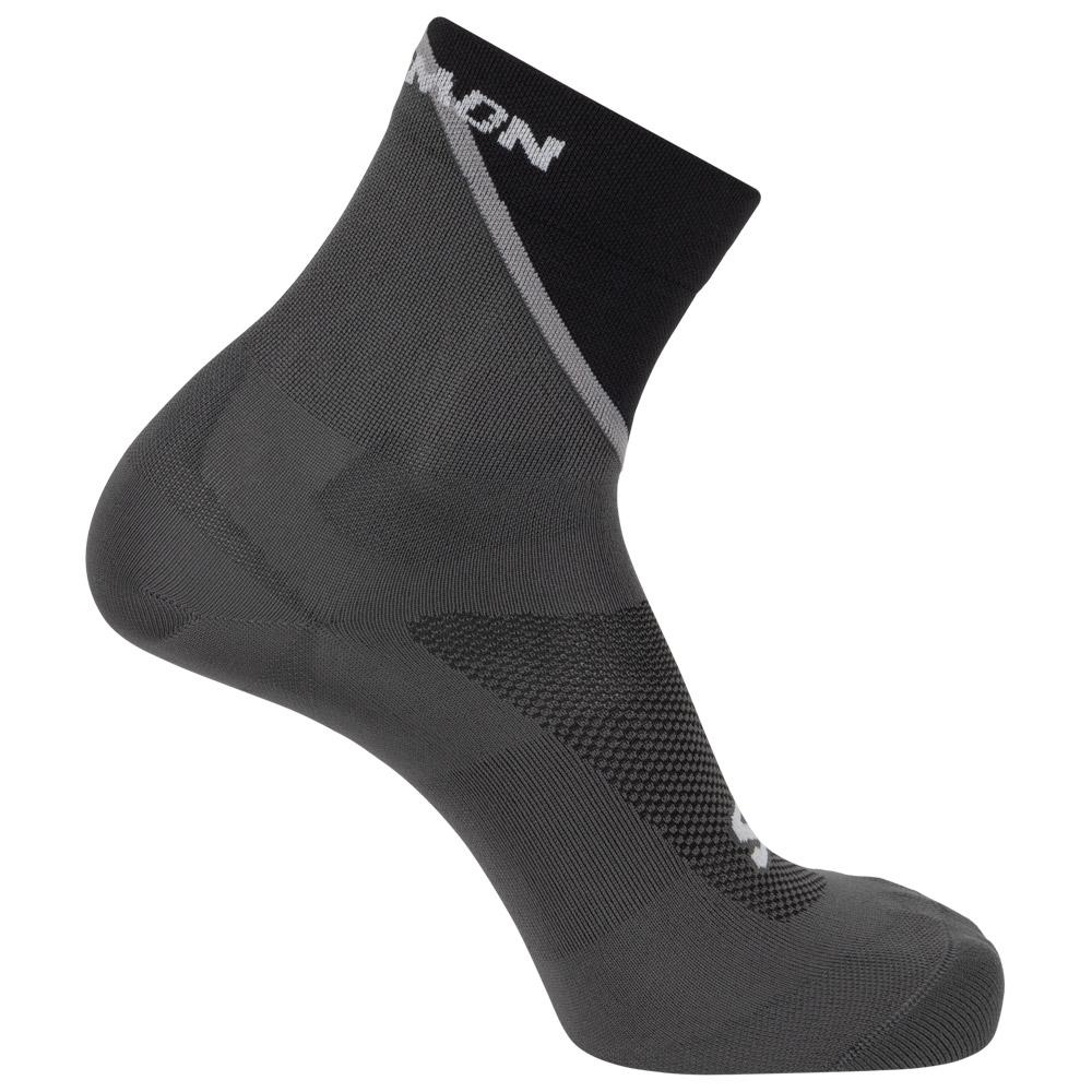 Salomon - Pulse Ankle Black Monument - 39-41 - Trail running socks