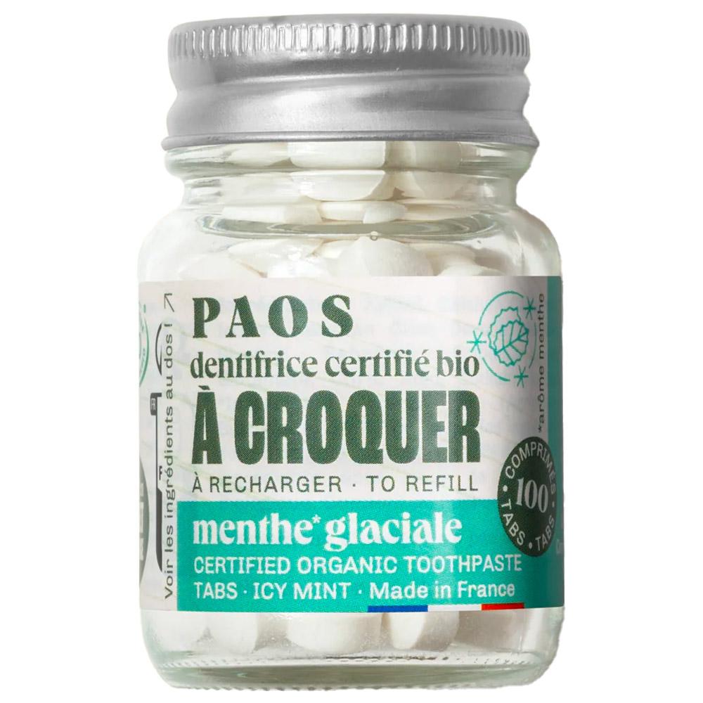 Paos - Dentifrice à croquer bio (x 100) Menthe Glaciale - Zahnpasta - Menthe Glaciale - Glisshop.de
