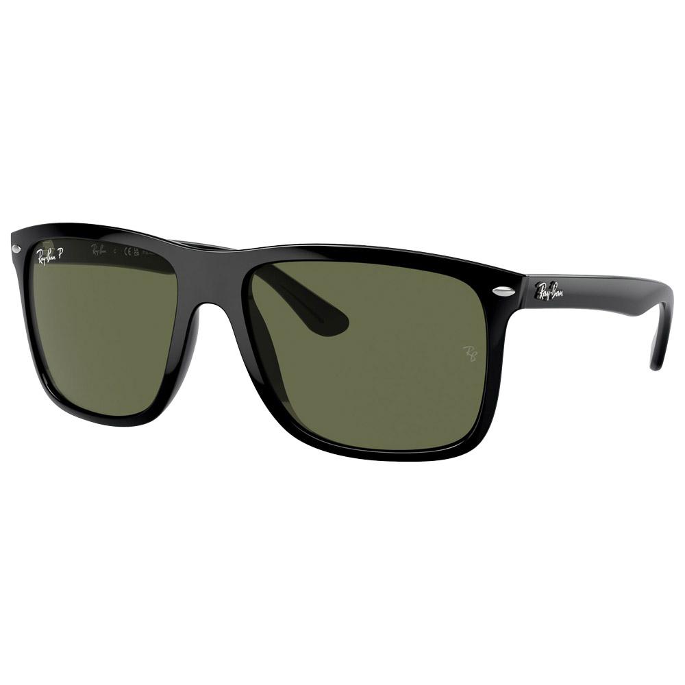 Ray Ban - RB4547 Boyfriend Two Polished Black Green Polar - 57 - Sunglasses