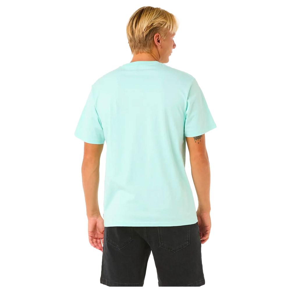 RIP CURL Maglietta Uomo Surf Revival Yo Mumma - 100% Cotone, Stampa Frontale, Colore Nero