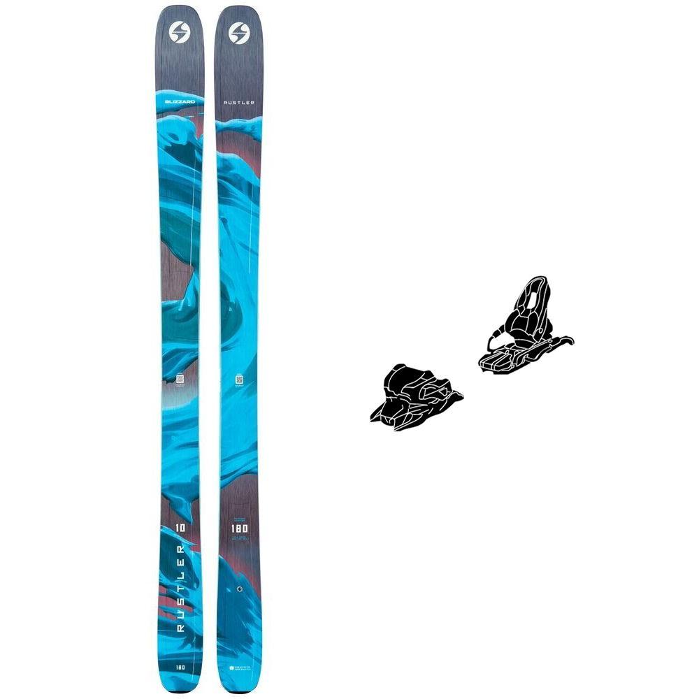 Blizzard - Pack Ski Rustler 10 - 180 + Attack Lyt 11 Gw Br.110 Solid Black - Ski
