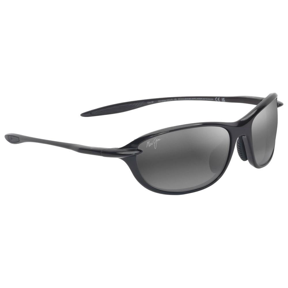 Maui Jim - Hookipa Ultra R Xs Shiny Black Neutral Grey MauiUltra - Sonnenbrille - Schwarz - Glisshop.de