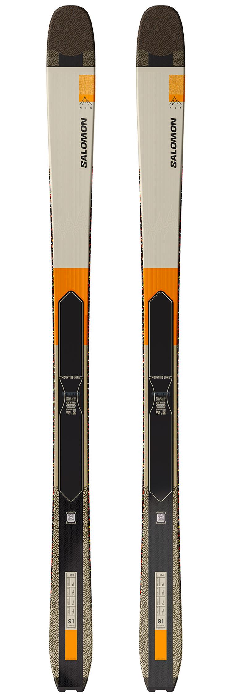 Salomon - Mtn 91 Carbon - 182 - Touring skis