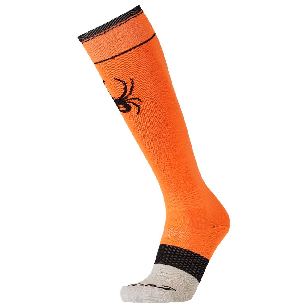 Spyder - Mens Pro Liner Ski Socks Fusion Orange - L - Ski socks