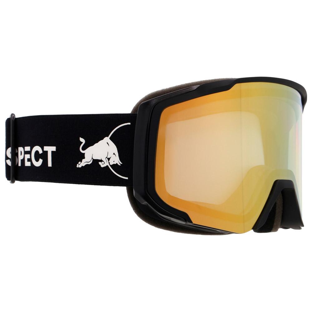 Red Bull Spect - Jibb Matt Black I-Boost Brown Gold Chrom-X - Skibrille