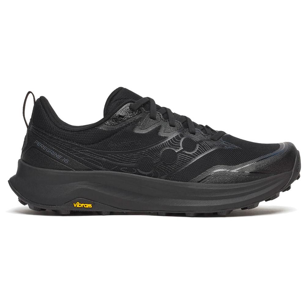 Saucony - Peregrine 16 Gore Tex Triple Black - 9 - Trail shoes
