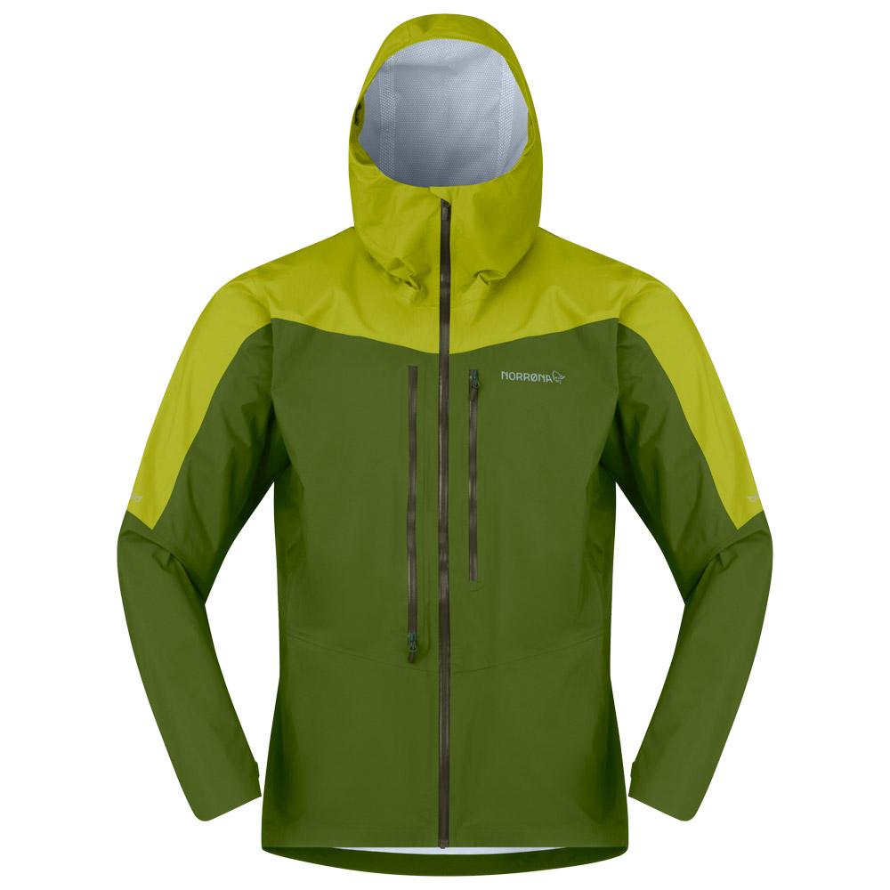 Norrona - Falketind Dri1 Jacket M Pesto Golden Lime - M - Mountaineering jacket