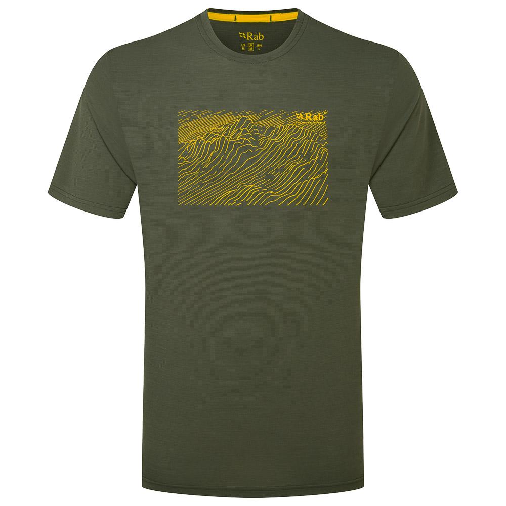 RAB - Syncrino Ridge Olive - M - Trail tee-shirt