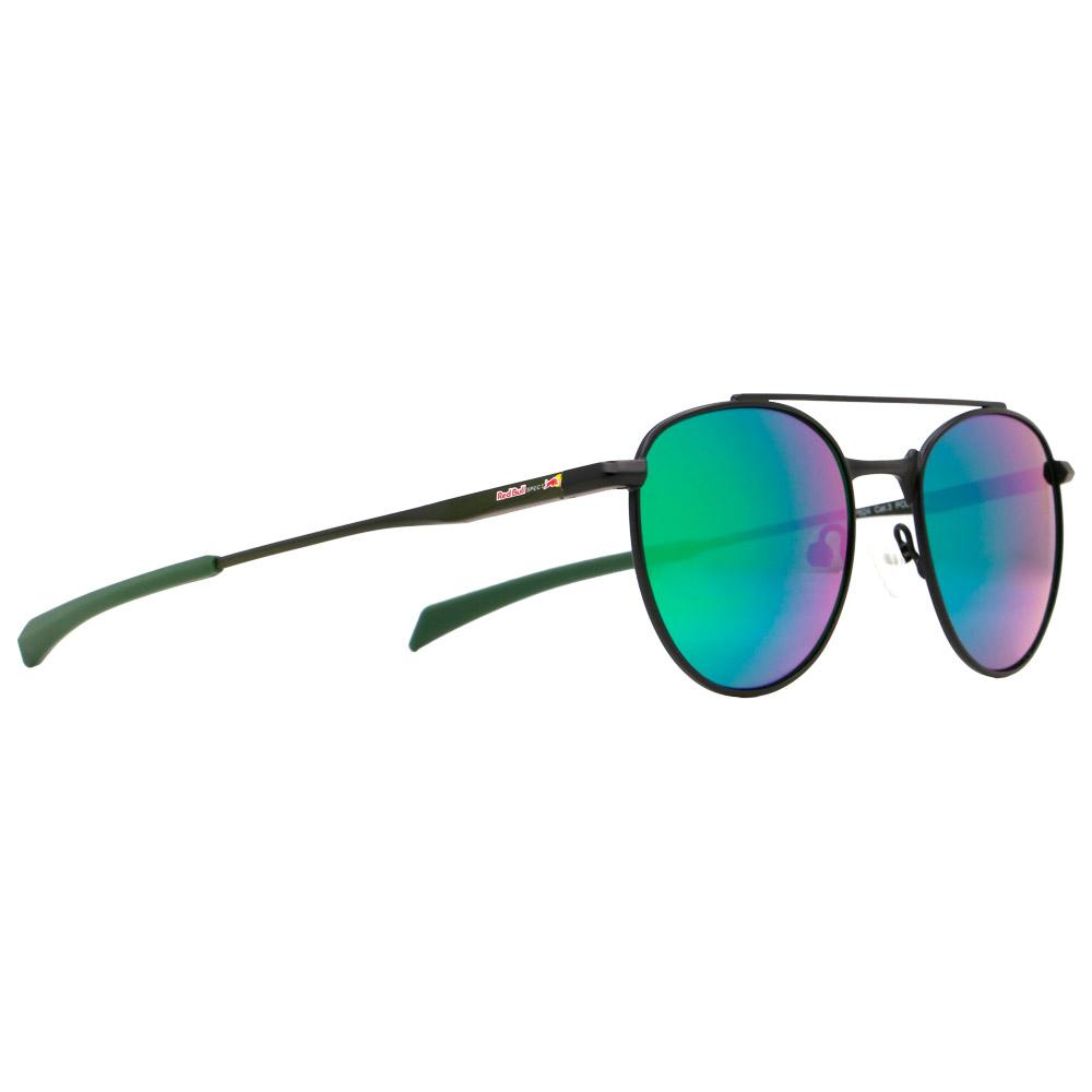 Red Bull Spect - Redms Panto Matt Black Olive Green Green Mirror Polarized - Sunglasses