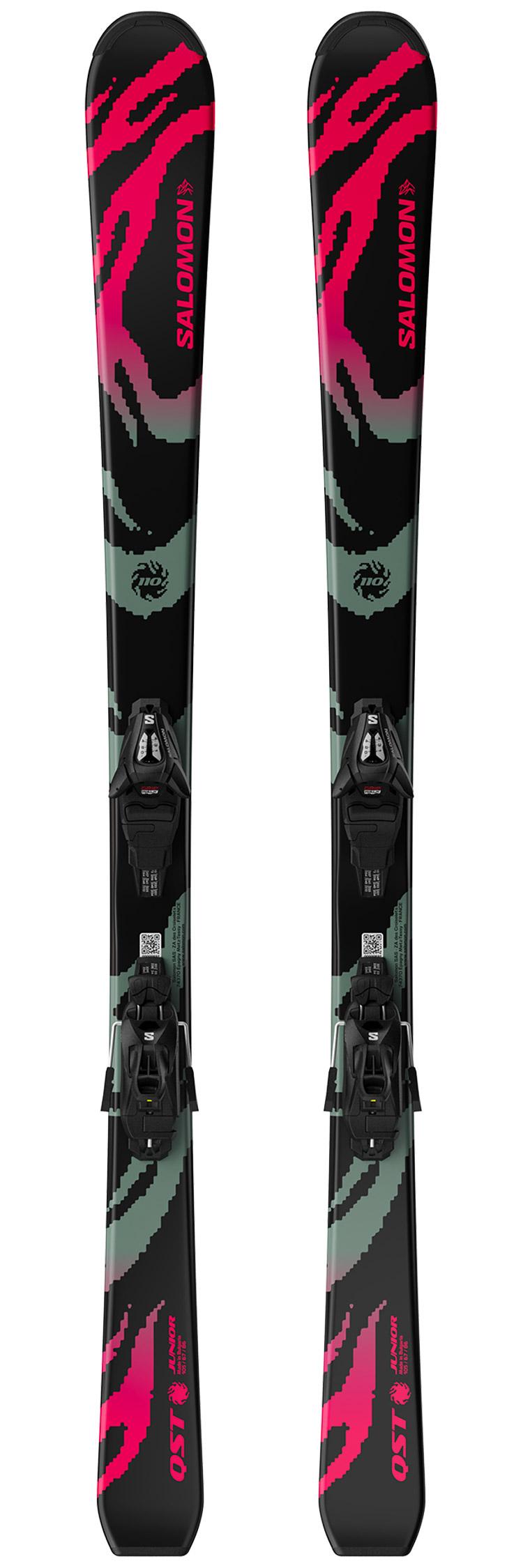 Salomon - Pack Ski L Qst Jr Black S - 100 + L C5 Gw J75 Black Silver - Ski
