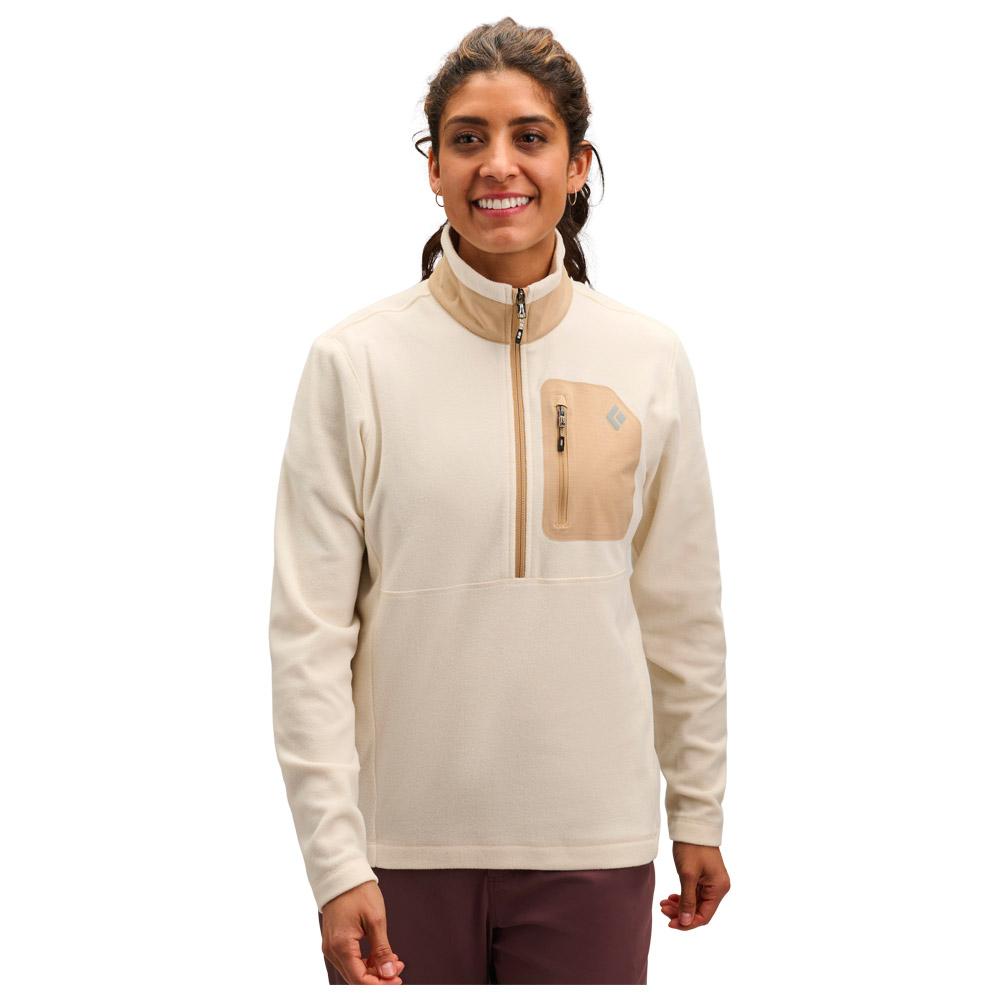Black Diamond - W's Rift Half Zip Chalk Khaki - XS - Fleece