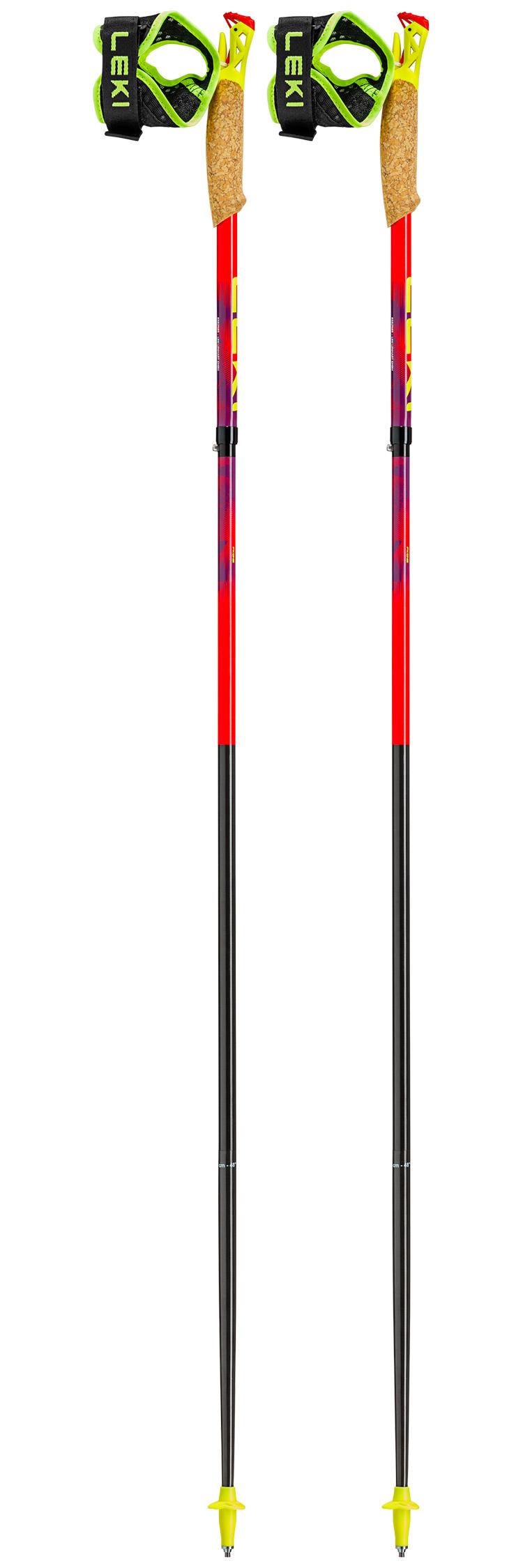 Leki - Ultratrail Fx.One Bright Red Violet Neon Yellow - 110 - Stöcke - Größe 110 - Rot - Glisshop.de