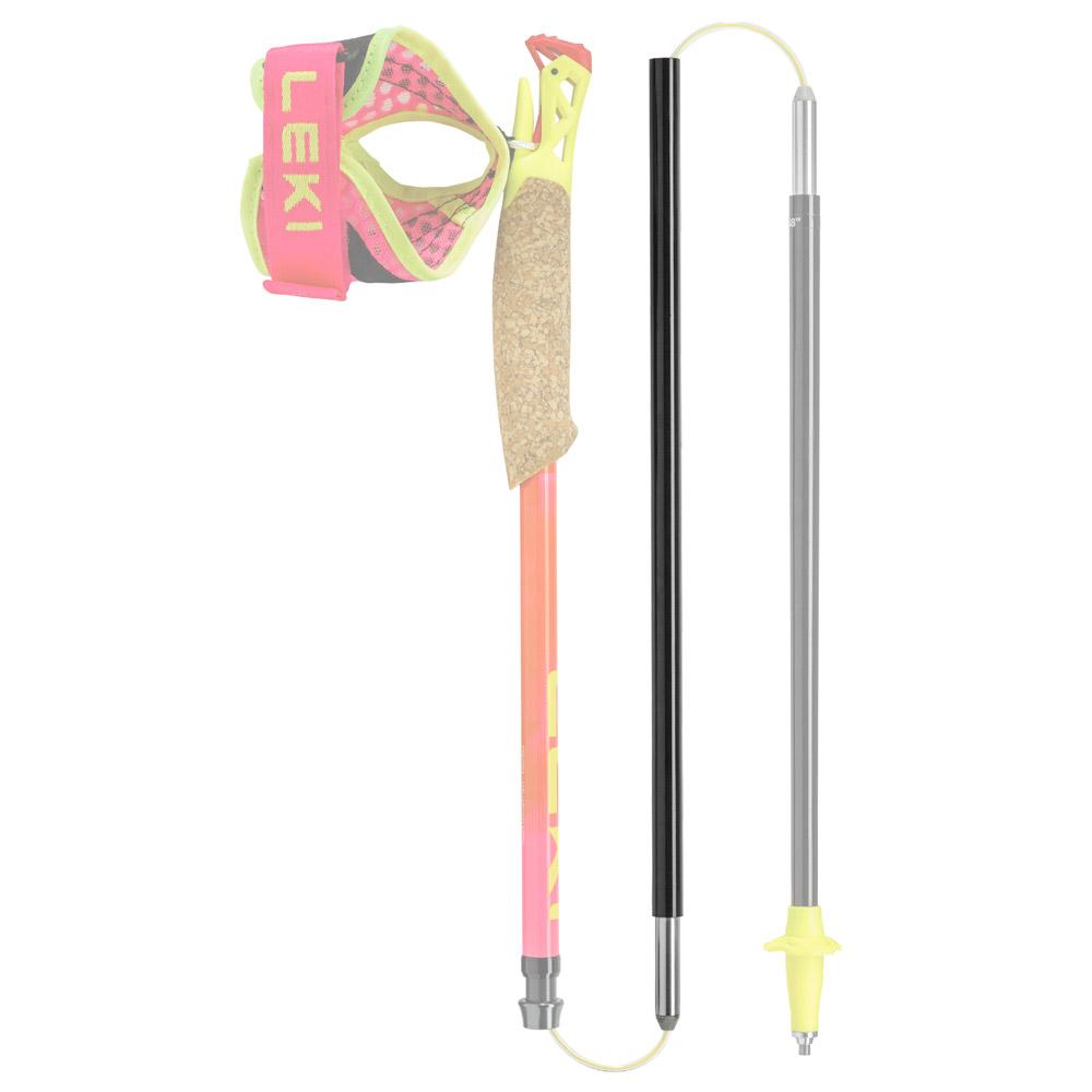 Leki - Middle Section 2 12 Carbon (Ultratrail + Neo Fx.One Superlite) Natural Carbon Black - 120-125 - Sticks