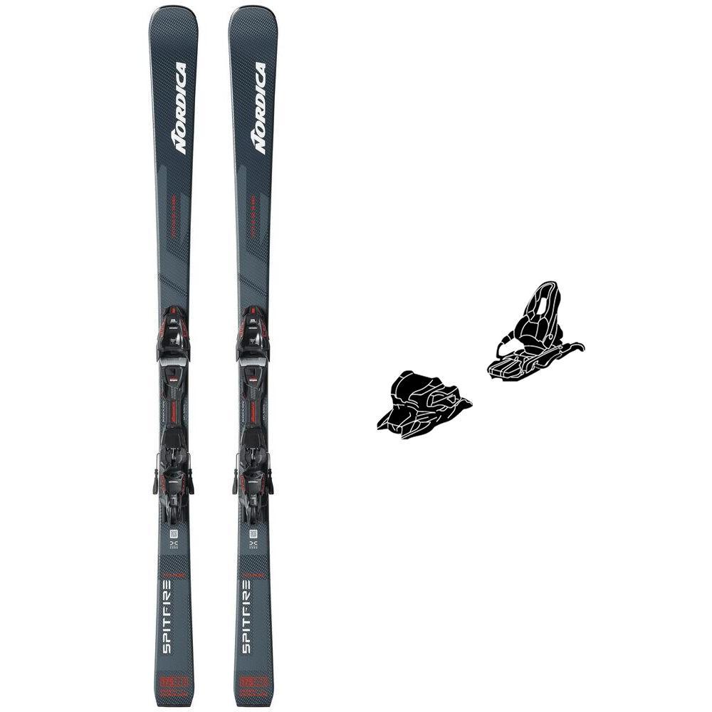 Nordica - Pack Ski Spitfire Dc 74 Pro Fdt - 170 + Comp 12 Fdt - Ski - Größe 170 - Grau - Glisshop.de
