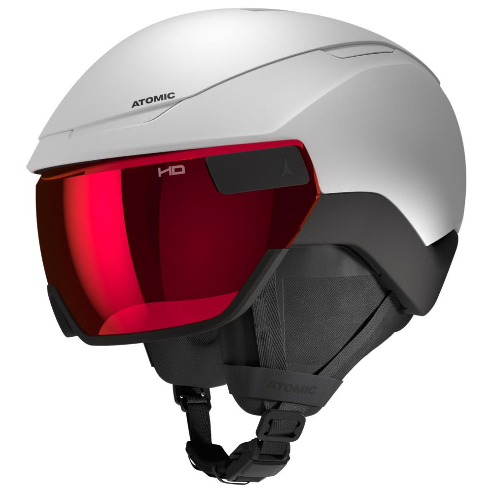 Atomic - Revent Gt Amid Visor Hd White Black - L - Helmet w/ visor