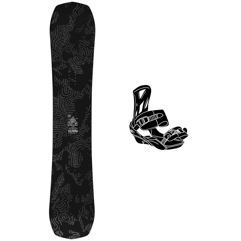 Salomon - Snowboard set Craft + bindings - Snowboard