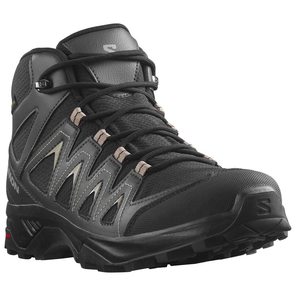 Salomon X Braze Mid Gtx Black Phantom Vintage Khaki Glisshop