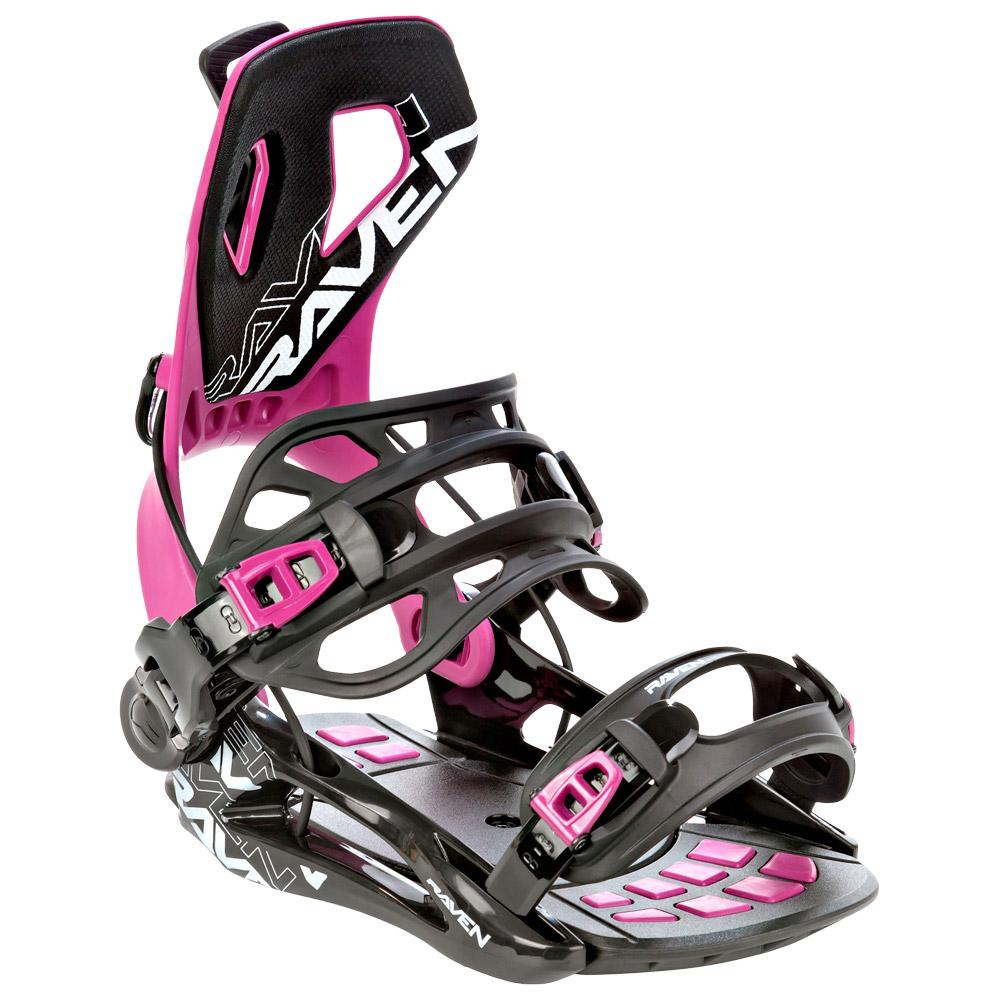 Raven - FT360 Black / Fuchsia - M - Snowboard binding