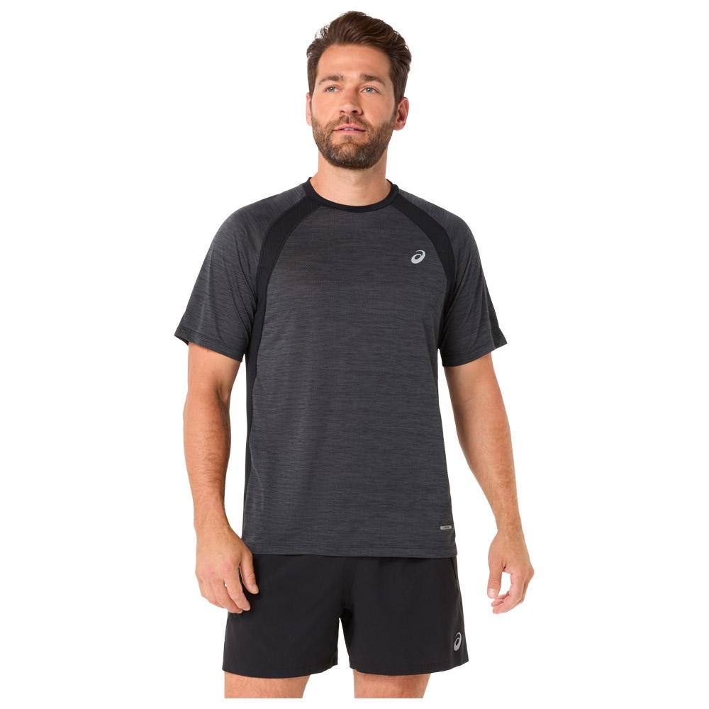 Asics - Road Short Sleeve Black - S - Trail tee-shirt