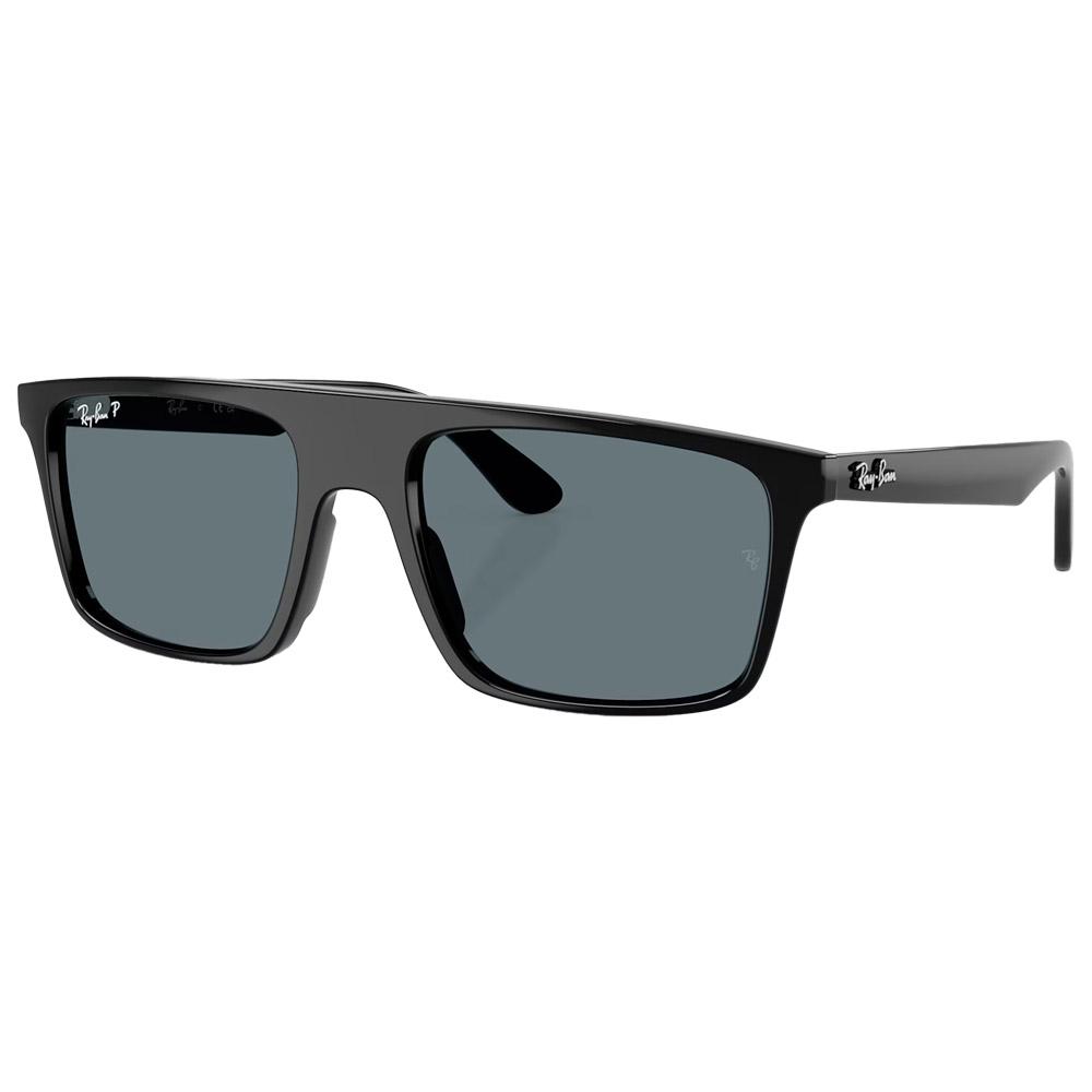 Ray Ban - RB2222 Polished Black Dark Blue Polar - 57 - Sunglasses