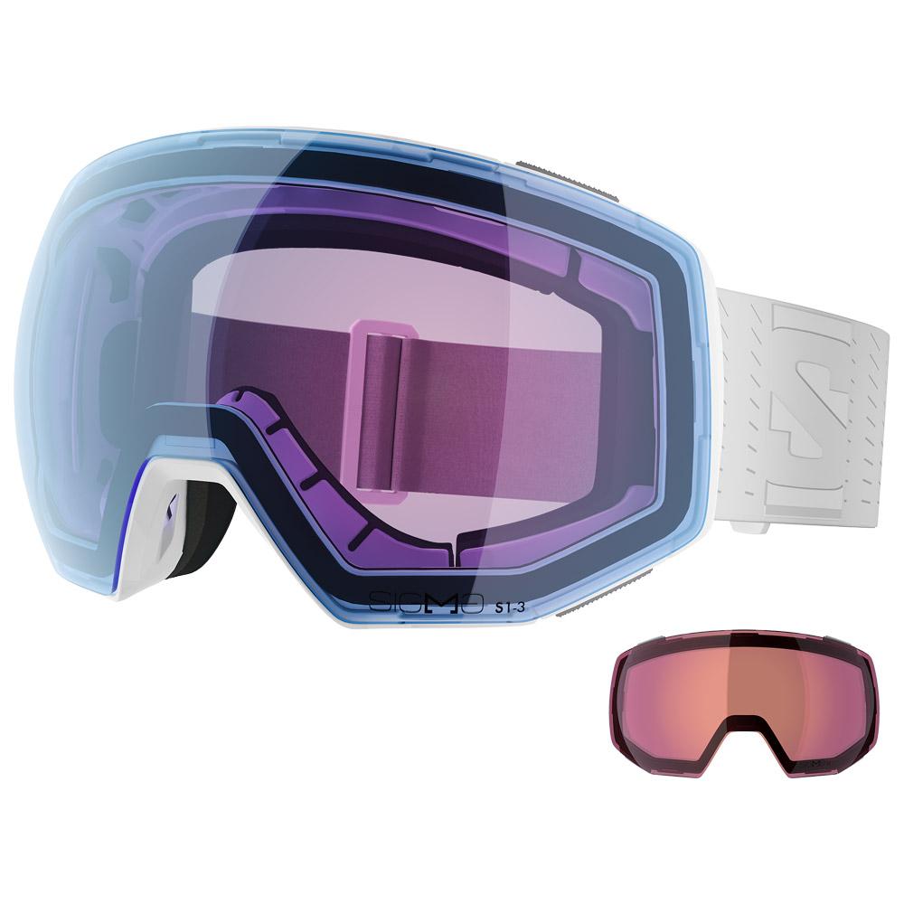 Salomon - Radium Prime White Sigma Photo Sky Blue + Sigma Light Blue - Goggles