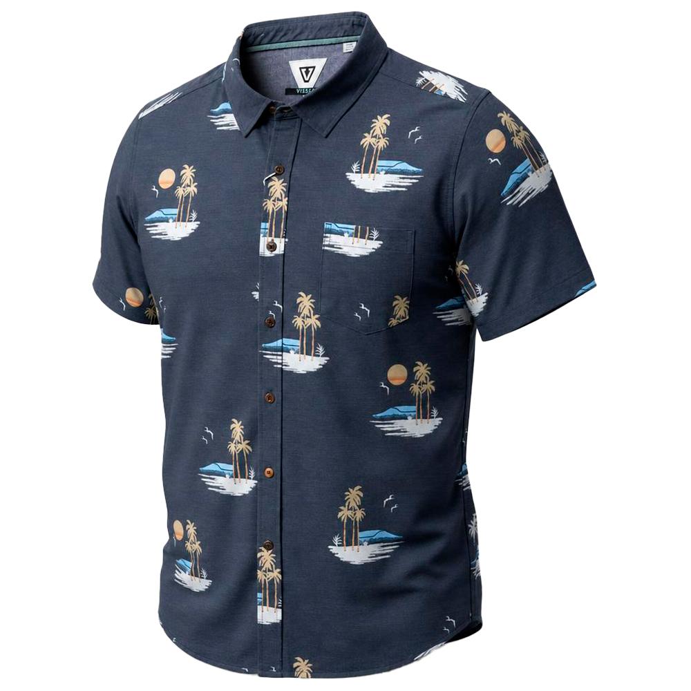 Vissla - Tres Palmas Eco Short Sleeve Shirt Phantom - M - Shirt