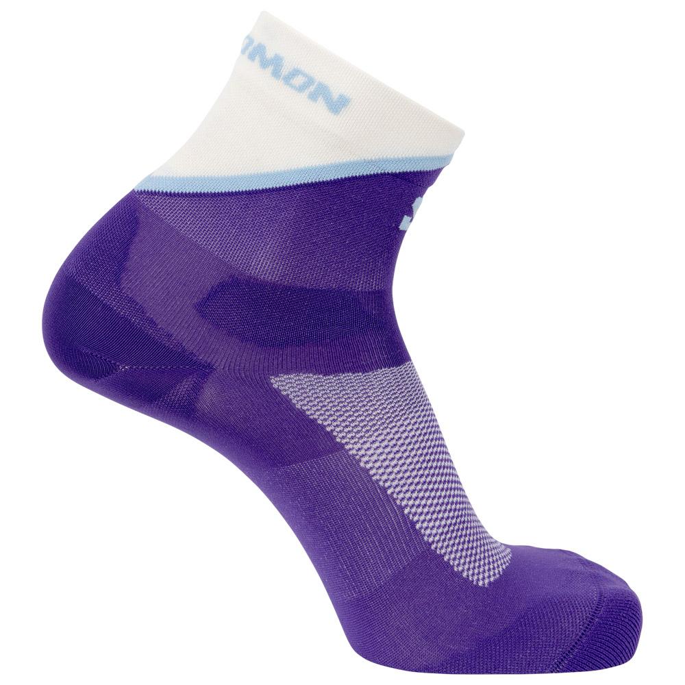 Salomon - Pulse Ankle Brunnera Blue Vanilla Ice - 39-41 - Trail running socks