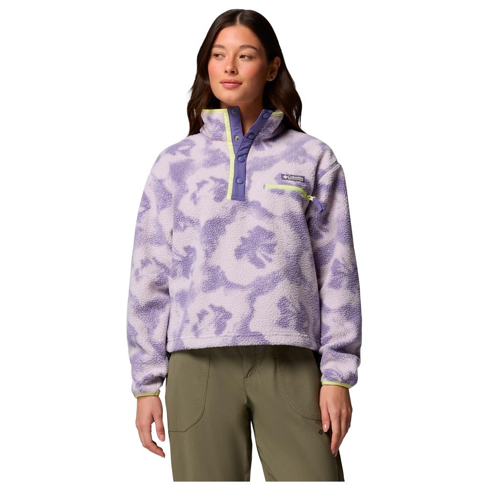 Columbia - Helvetia II Printed Cropped Half Snap W Stormwatch Sprayflower - L - Fleece