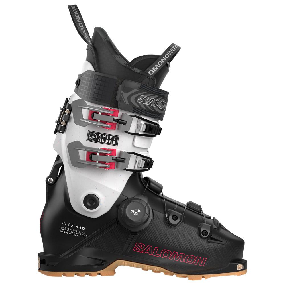Salomon - Shift Alpha S Boa 110 Black Gray Aurora Raspberry - 27-27.5 - Ski boots