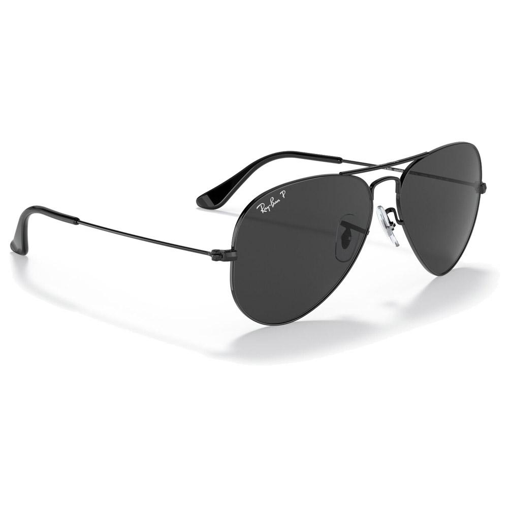 Ray Ban Gafas RB3025 Aviator Polished Black Total Black Polar Keypoints Ray Ban Gafas RB3025 Aviator Polished Black Total Black Polar Keypoints