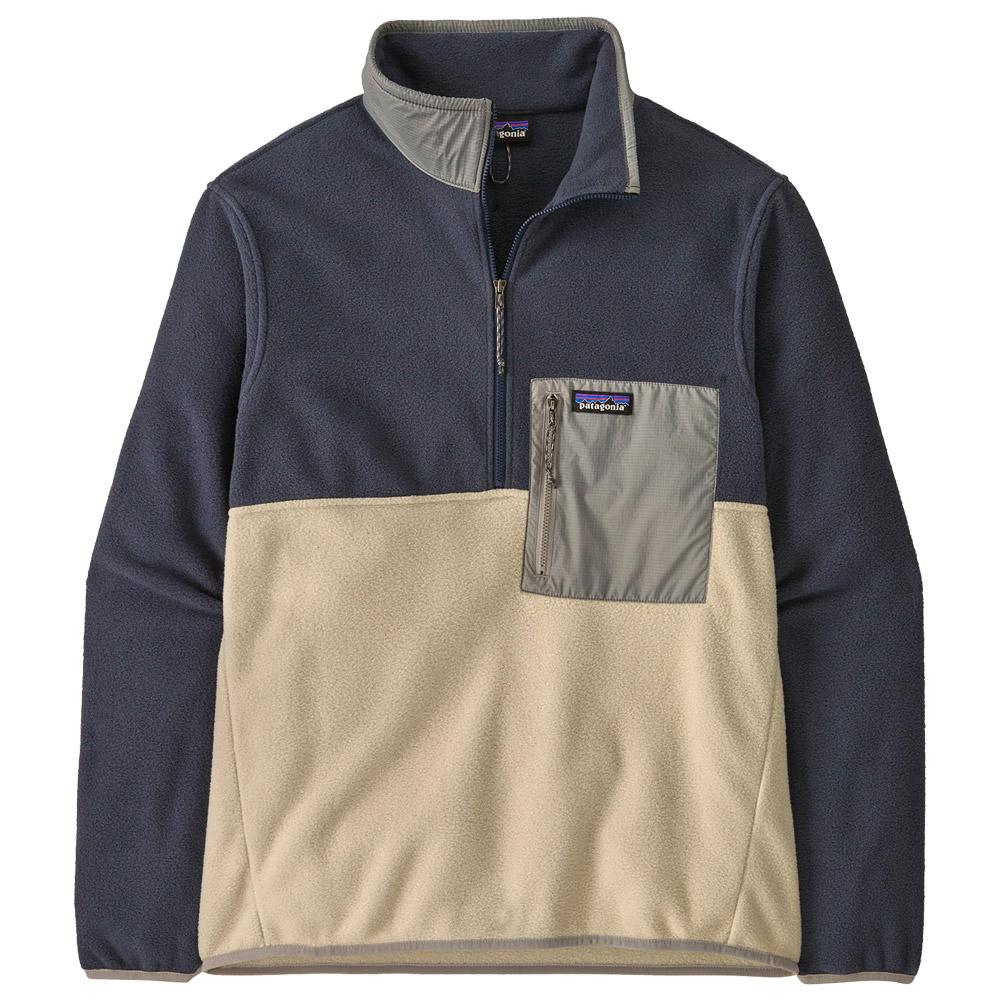Patagonia - M's Microdini 1/2 Zip Pullover Pelican - S - Fleece - Größe S - Pelican - Herren - Glisshop.de