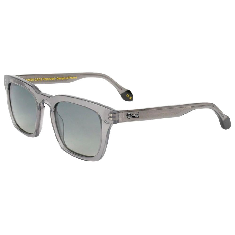 Binocle Eyewear - Matt Shiny Grey Gradient Grey Polarized - Sonnenbrille - Grau - Herren - Glisshop.de