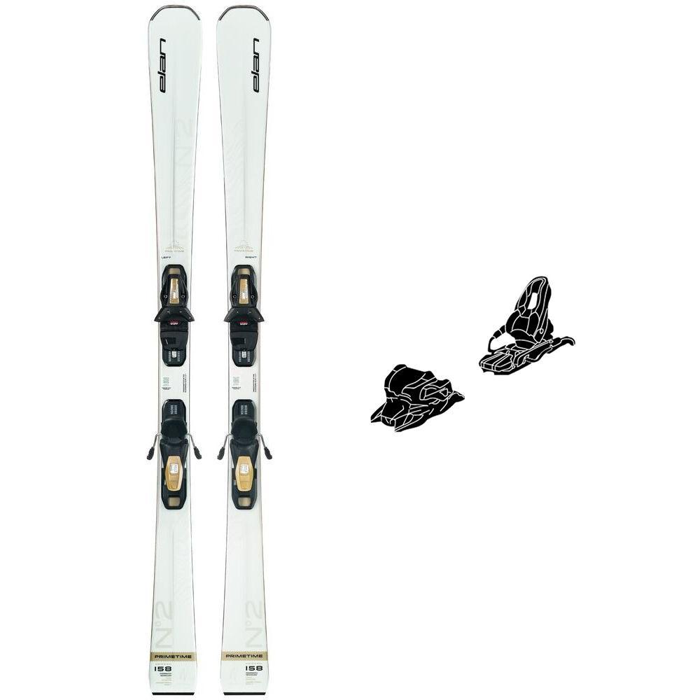 Elan - Pack Ski Primetime N°2 W White Shiftx - 158 + El 9.0 Gw Shift Black Sand 78 - Ski - Größe 158 - Schwarz - Damen - Glisshop.de