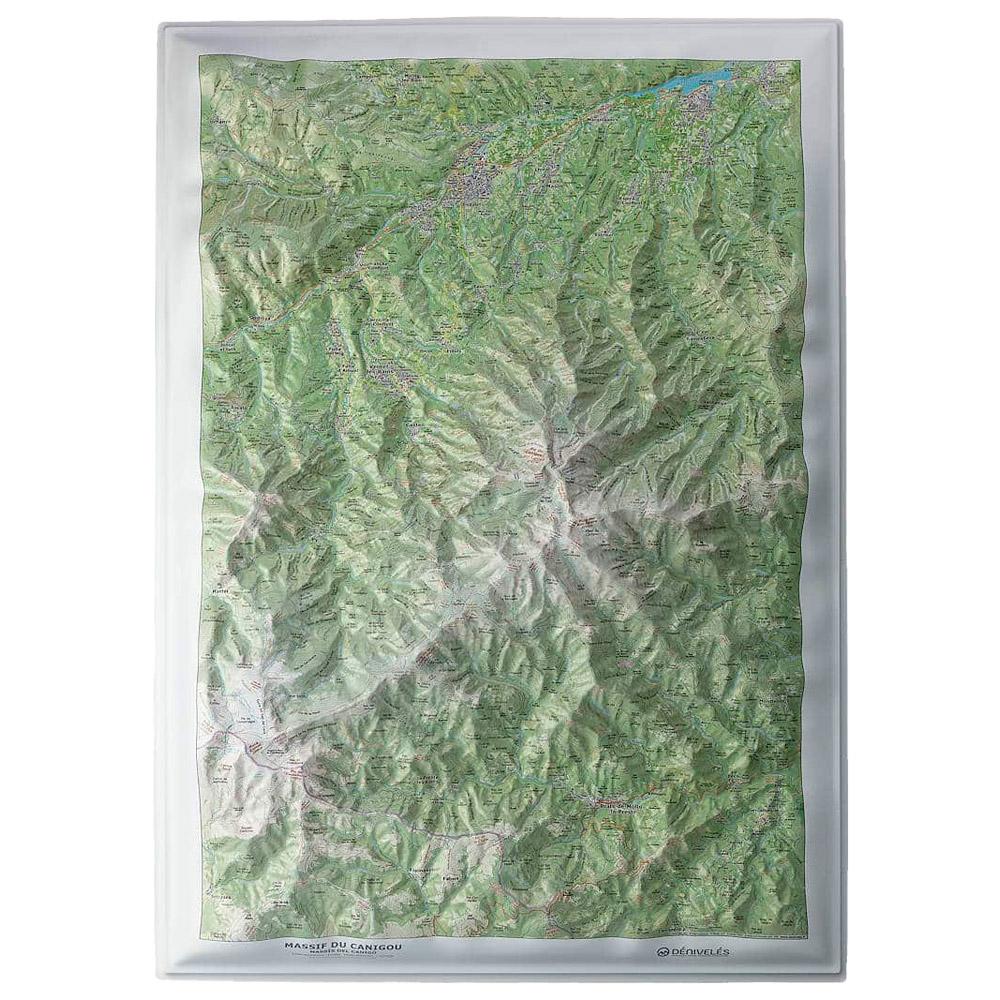 Deniveles - Massif du Canigou - Raised-relief map