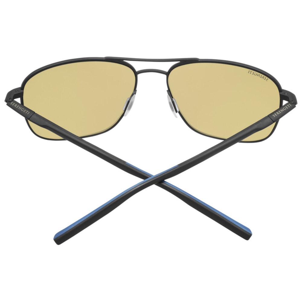 Gafas De Sol Serengeti Spello Unisex - Lentes Minerales, Polarizadas, Montura Mate Chocolate