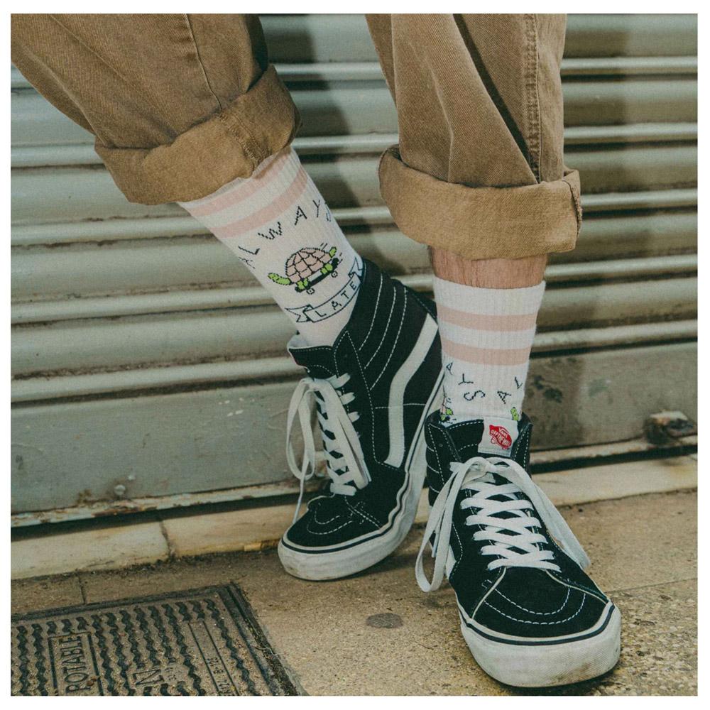 Vans old skool with high socks shop