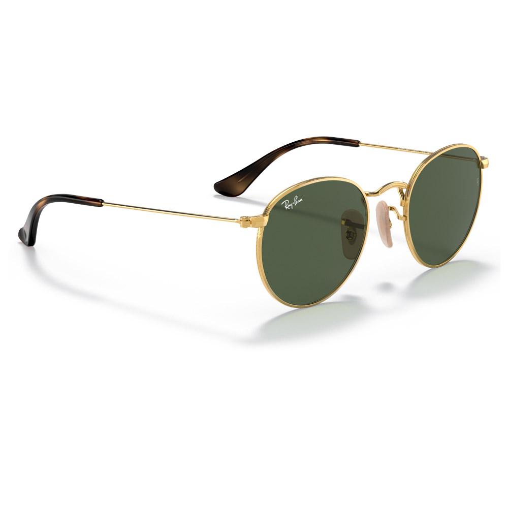 Occhiali da sole Ray Ban Round Kids Polished Arista Gold Dark