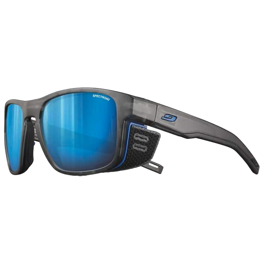 Julbo - Shield M Mat Gris Translucide Bleu Spectron 3 - Sonnenbrille - Blau - Glisshop.de