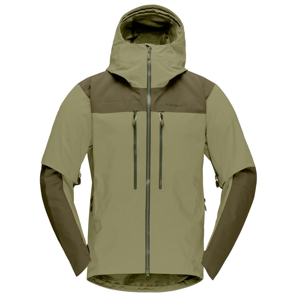 Norrona - Trollveggen Gore-Tex Pro Light Jacket M's Olive Night Deep Lichen Green - M - Bergsteigerjacke