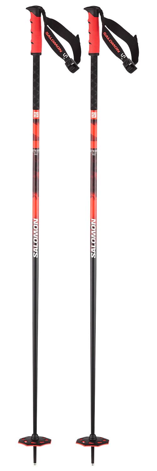 Salomon - Steep Pro S3 Black Nasturtium - 110 - Stöcke - Größe 110 - Schwarz - Glisshop.de