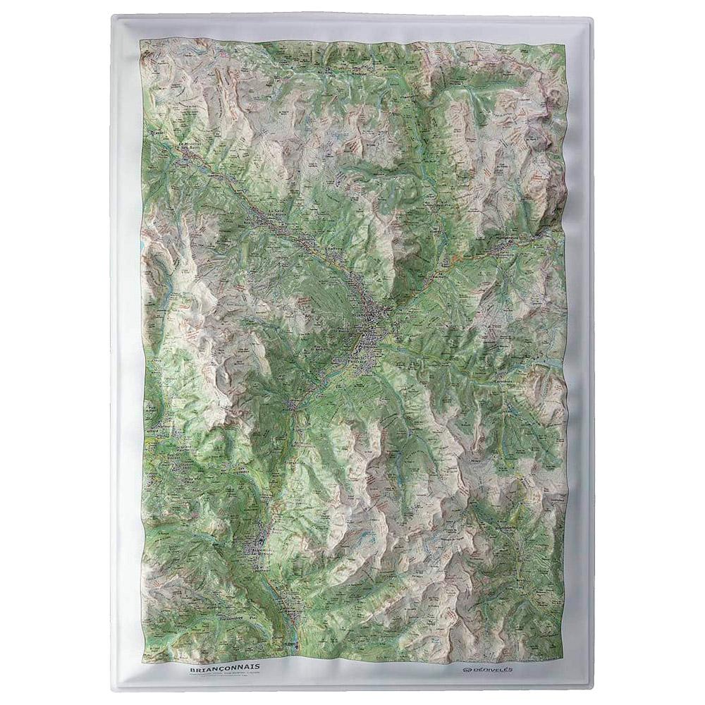 Deniveles - Le Briançonnais - Raised-relief map