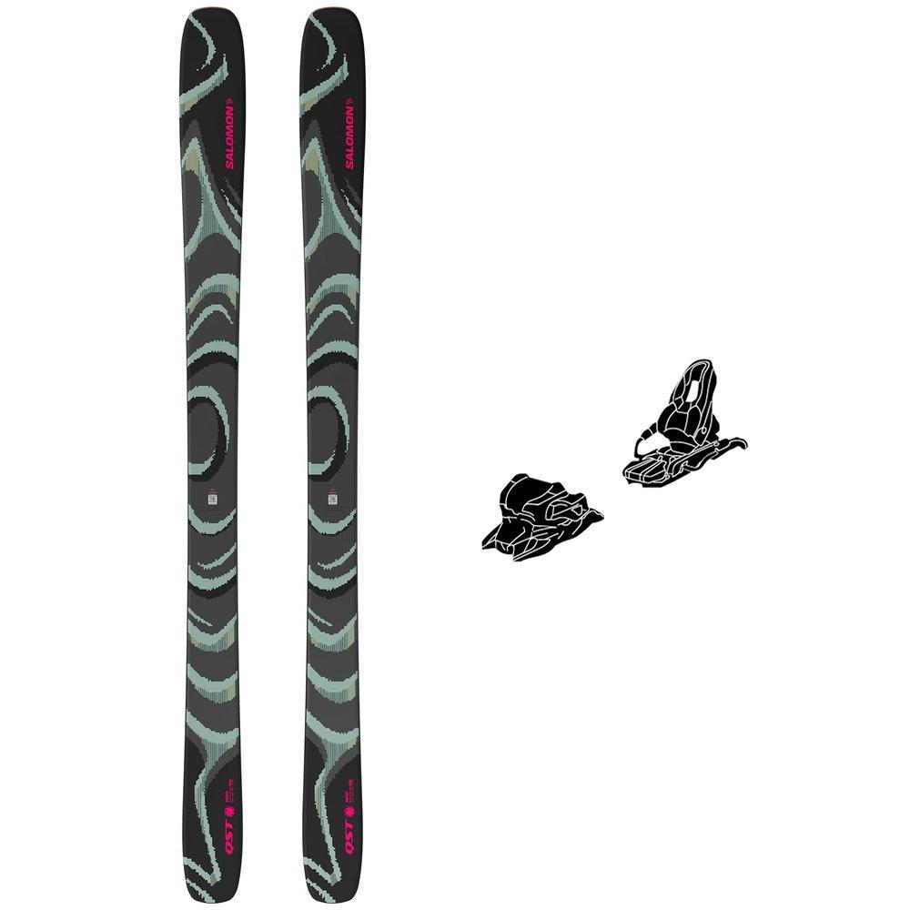 Salomon - Ski-Set Qst 100 Black + Bdg - Ski