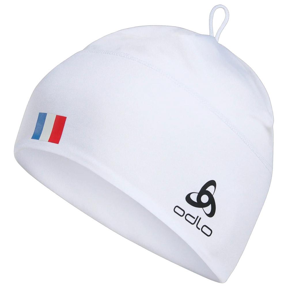 Odlo - Polyknit Fan Warm Hat White France - Langlauf Mützen - Weiß - Glisshop.de