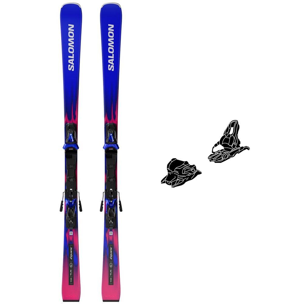 Salomon - Pack Ski Equipe Sl 10 - 155 + E Mi12 Gw Race Race Blue Black White - Ski