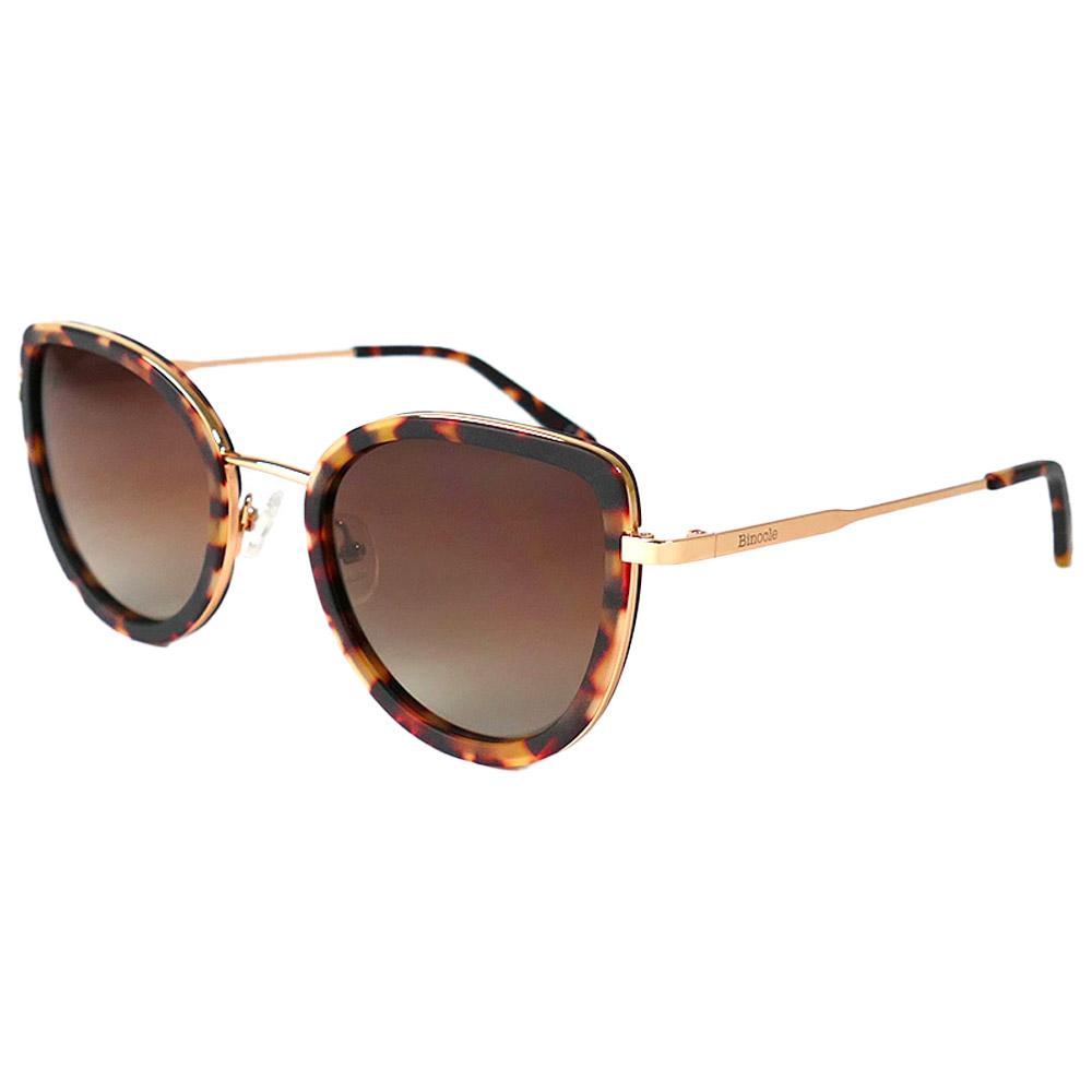 Lisa Shiny Gold Tortoise Gradient Brown Polarized - Braun - Glisshop.de